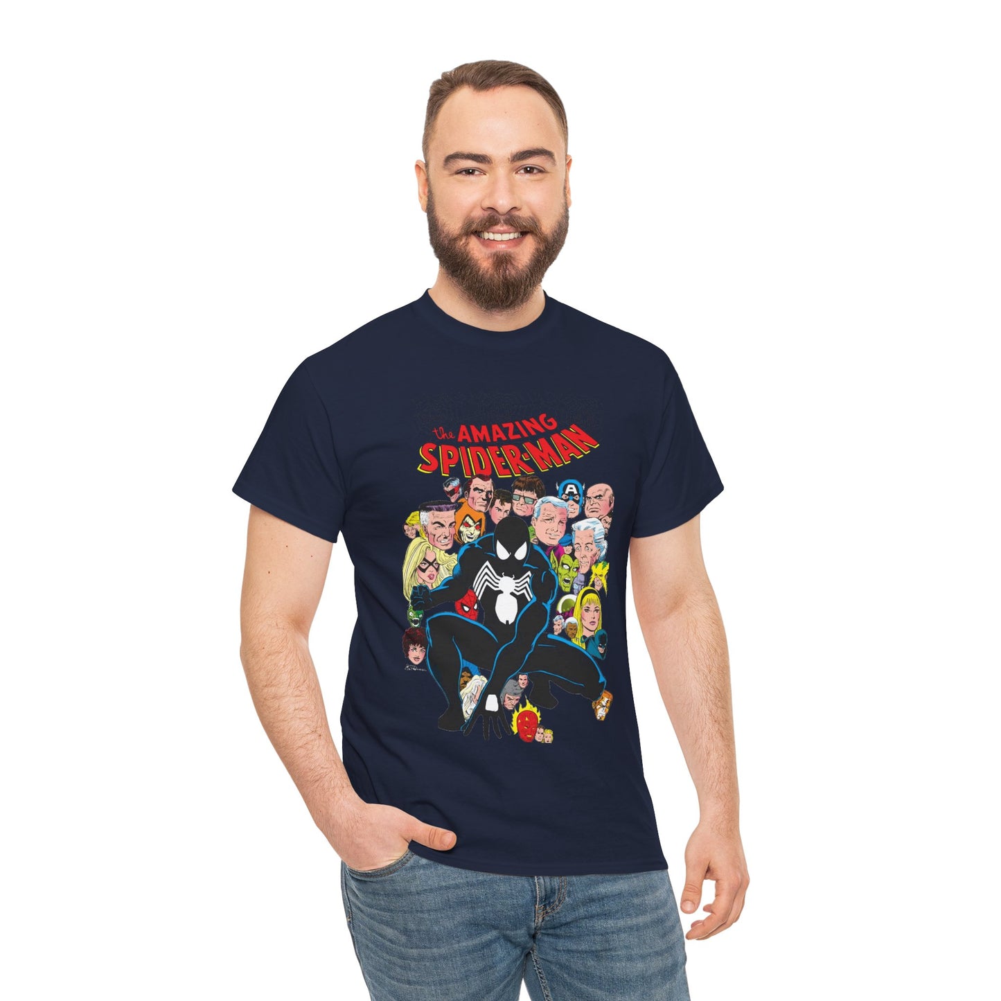 Amazing Spider-Man T-Shirt - Green Goblin, Kingpin, Hobgoblin, Electro, Black Cat, Mysterio, Doctor Octopus, Gwen Stacy - Marvel Comics