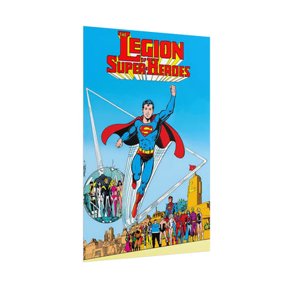 Superboy & the Legion of Super-Heroes Rolled Poster - George Perez Art - DC Comics - Multiple Sizes Up to 24"x36"