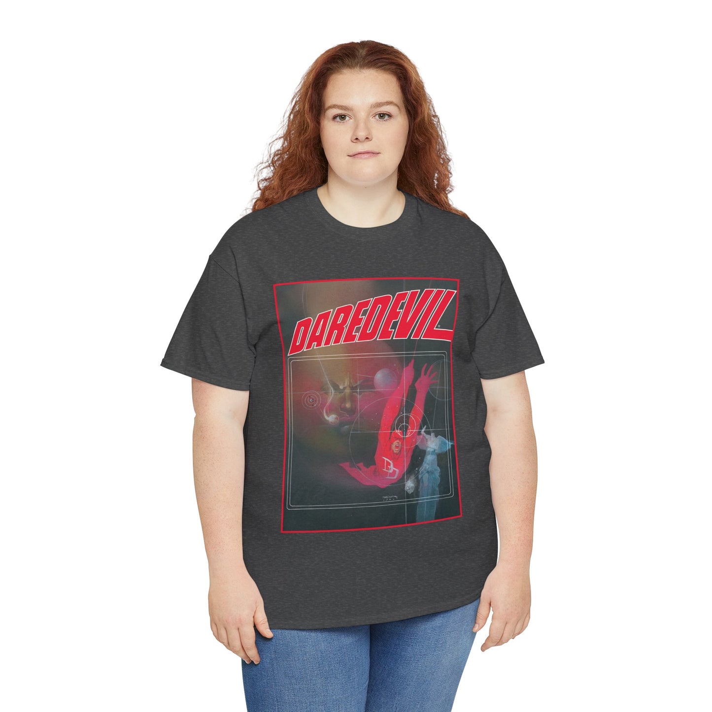 Daredevil T-Shirt - Bill Sienkiewicz Art - Marvel Graphic Novel Love & War - Vs Kingpin - Frank Miller Story