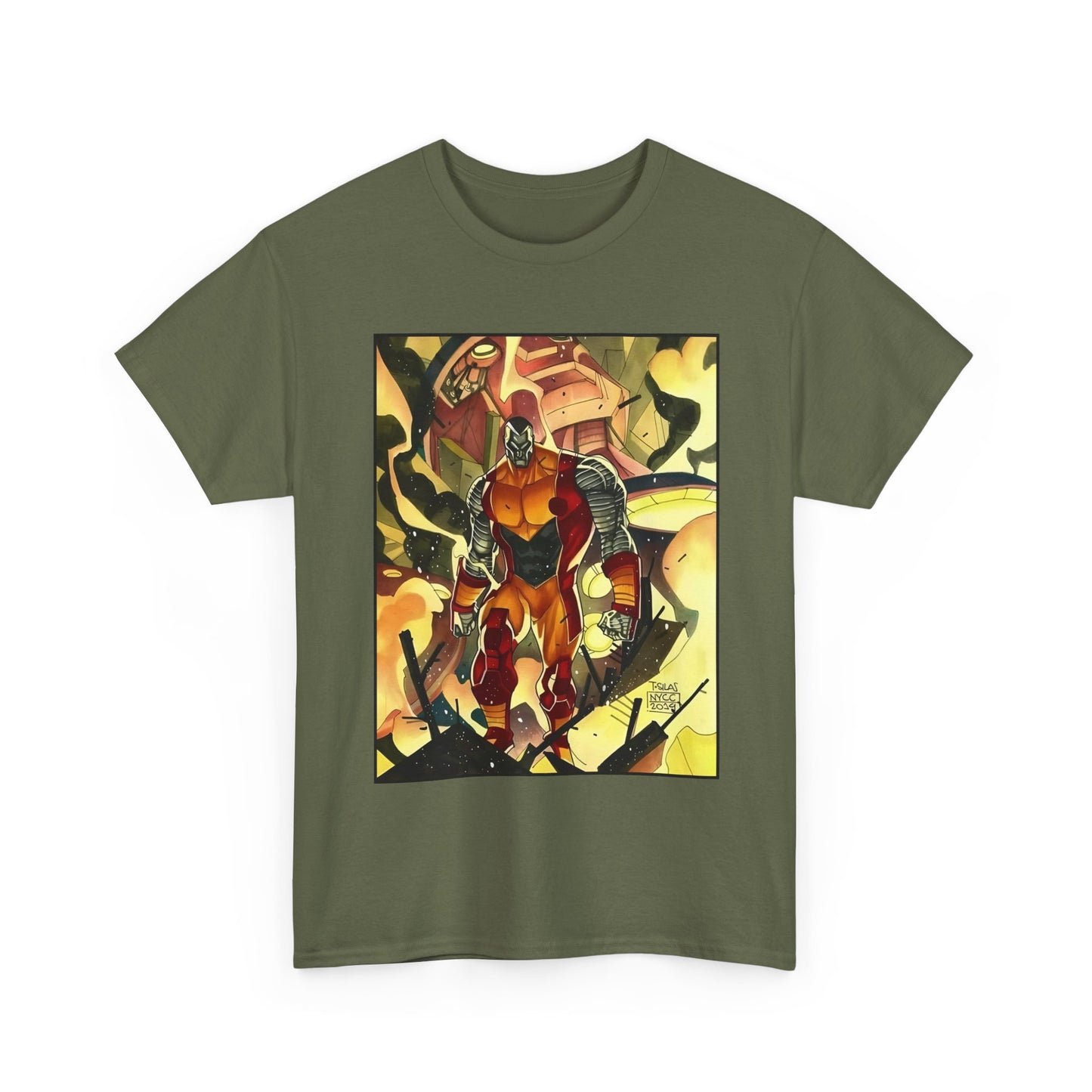 Colossus T-Shirt - Fighting a Sentinel - Marvel Comics