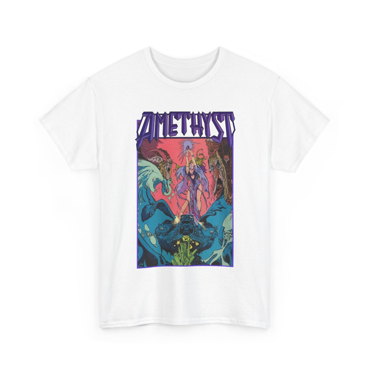Amethyst T-Shirt - Esteban Maroto Art - Princess of Gemworld - 1980s Series - DC Comics