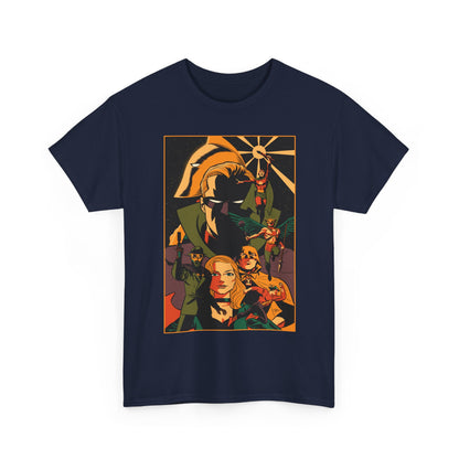 Justice Society T-Shirt - Michael Cho Art - New History of the DC Universe Cover - Black Canary, Starman, Hourman, Sandman - DC Comics