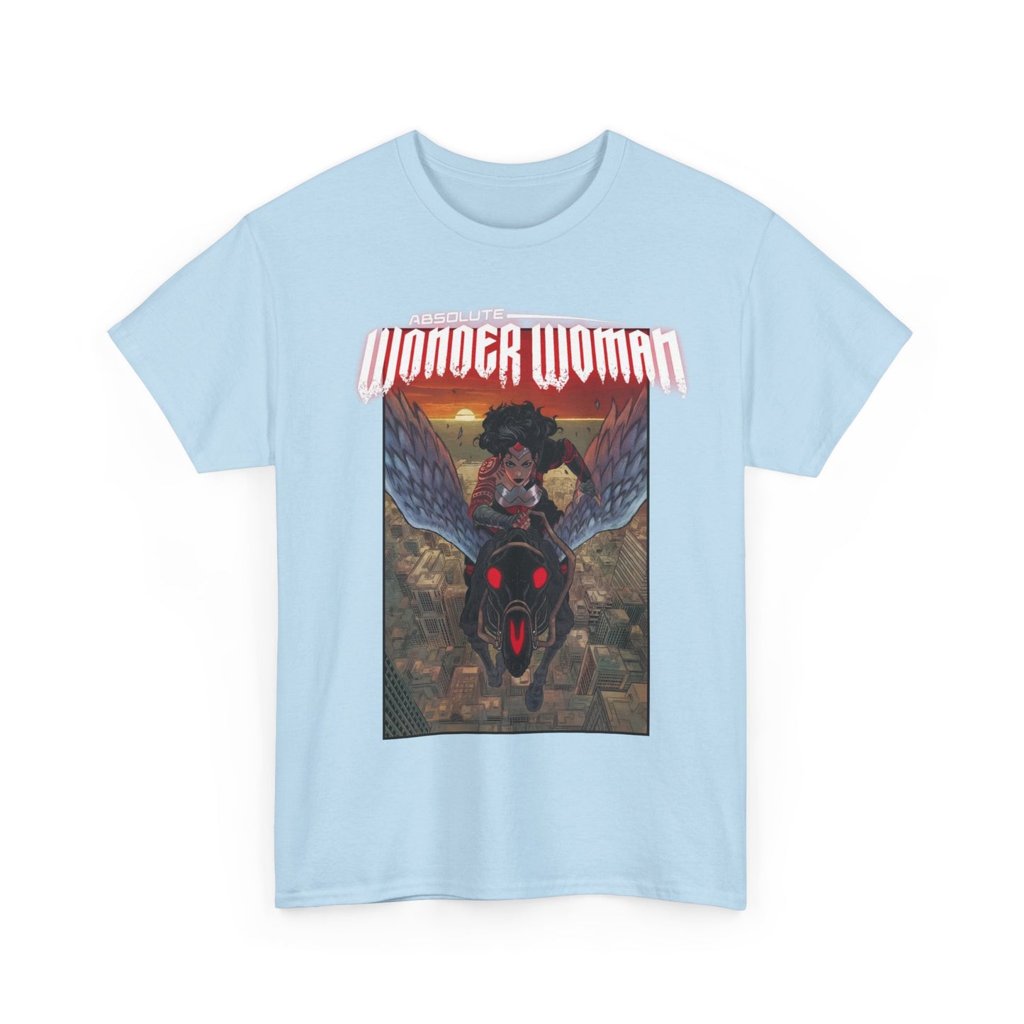 Absolute Wonder Woman T-Shirt - Hayden Sherman Art - DC Comics All-In - Raised in Hell by Circe - Riding Pegasus