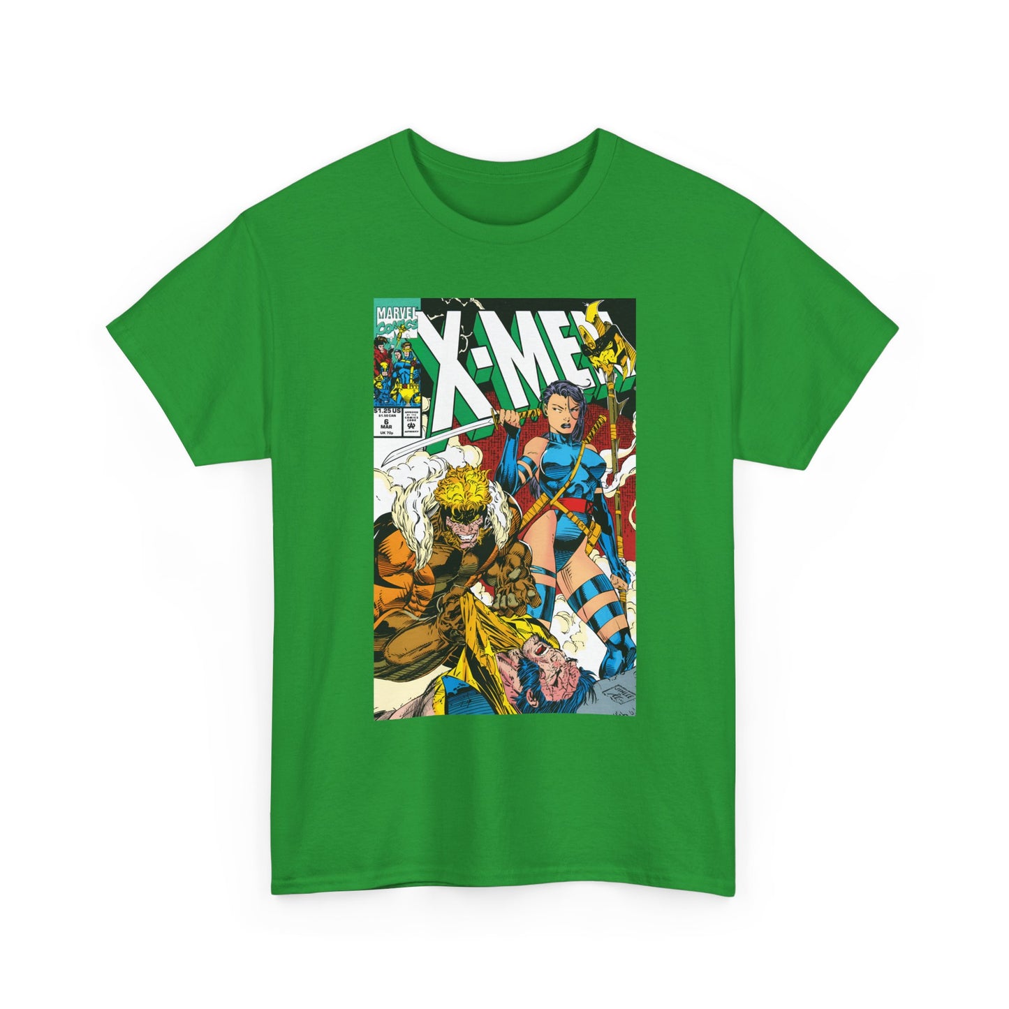 X-Men #6 T-Shirt - Jim Lee Art - Psylocke & Sabretooth - Marvel Comics