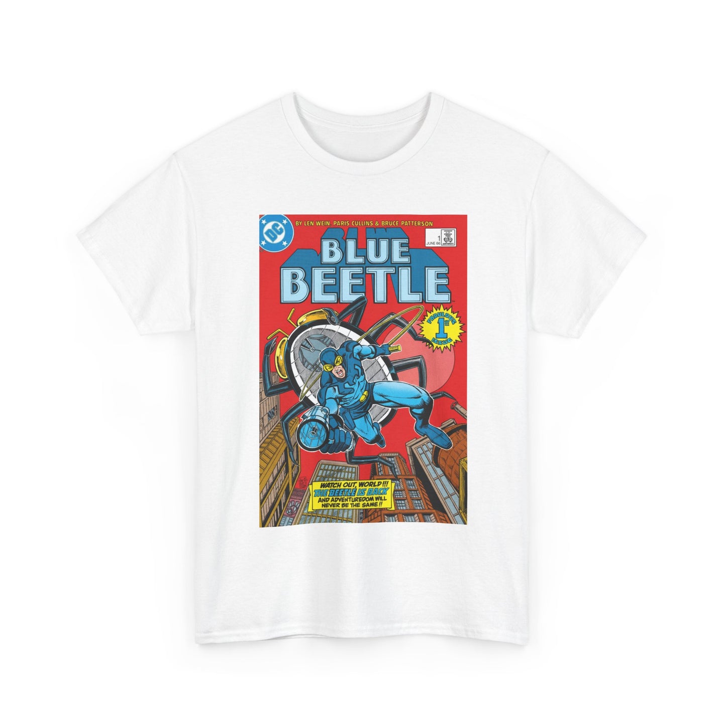 Blue Beetle #1 T-Shirt - Paris Cullins Art - Ted Kord - DC Comics