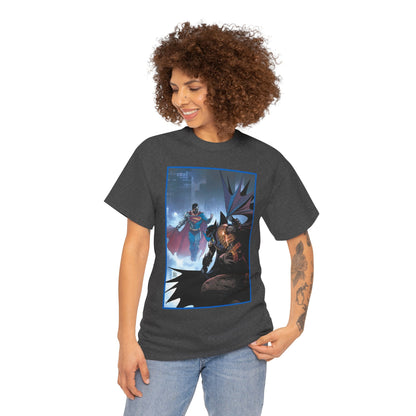 Cyborg Superman Vs Azrael Batman T-Shirt - Lee Weeks Art - Reign of the Superman, Knightfall - World's Finest Variant Cover Art - DC Comics