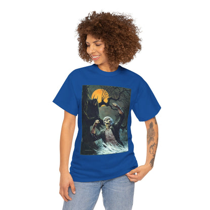 Solomon Grundy T-Shirt - Bernie Wrightson Art - Batman Watching From the Trees - DC Comics