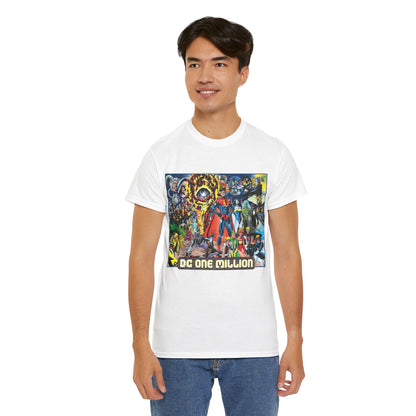 DC One Million T-Shirt - Phil Jimenez Art - Future Versions of Superman, Batman, Wonder Woman, Green Lantern, Flash - DC Comics
