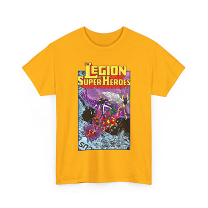 Legion of Super-Heroes T-Shirt - Pat Broderick Art - Timber Wolf, Lightning Lad, Wildfire, Dawnstar, Element Lad - LOSH - DC Comics