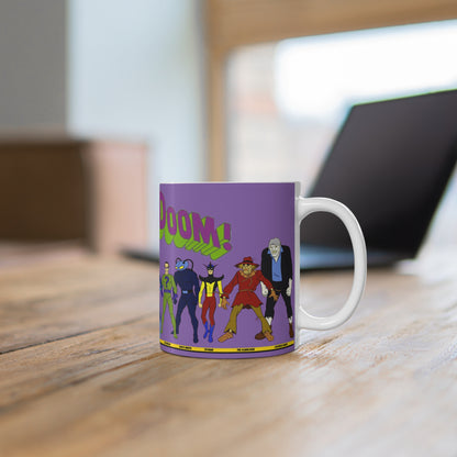 Legion of Doom Coffee Mug 11oz - Super Friends - Lex Luthor, Sinestro, Scarecrow, Grodd, Captain Cold - Hanna-Barbera - DC Comics Cartoon