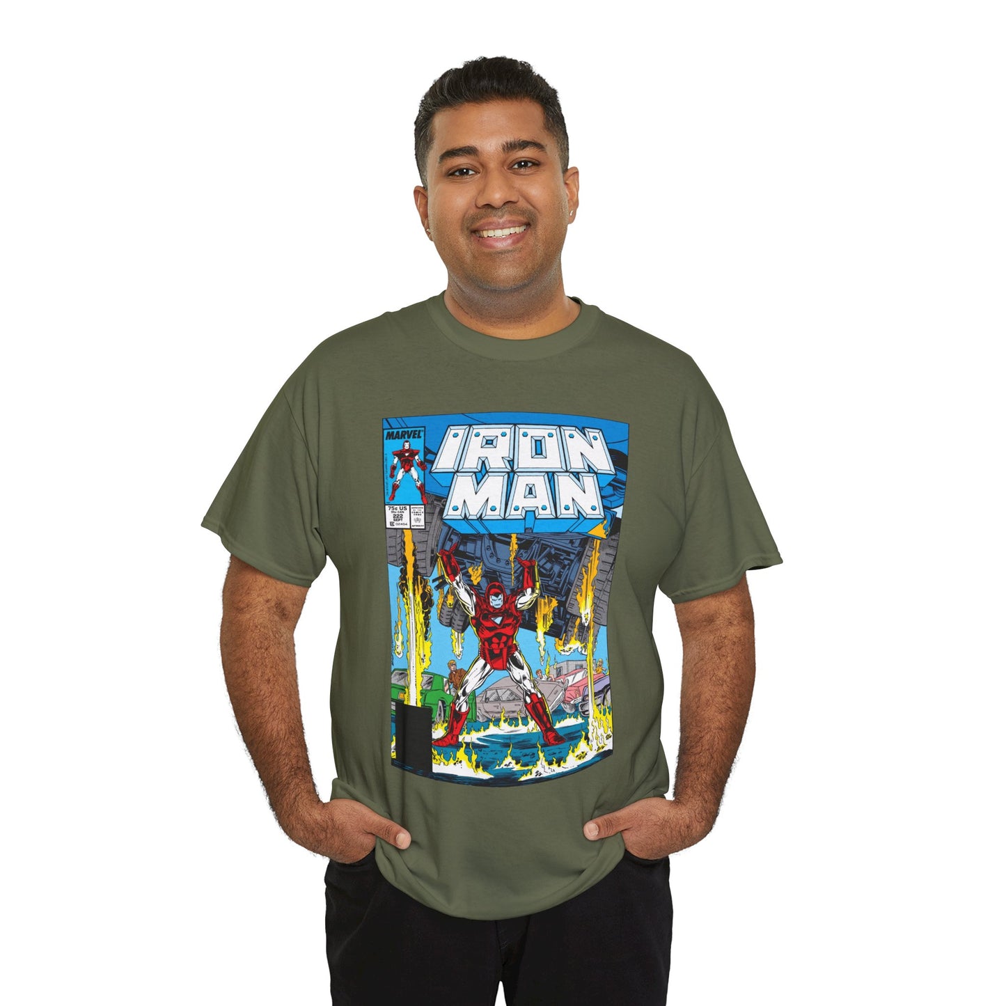 Iron Man #222 T-Shirt - Mark Bright Art - Marvel Comics