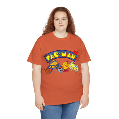 Pac-Man T-Shirt - Ms Pac-Man, Baby Pac - Hanna-Barbera Saturday Morning Cartoon - Popular 1980s TV Animation