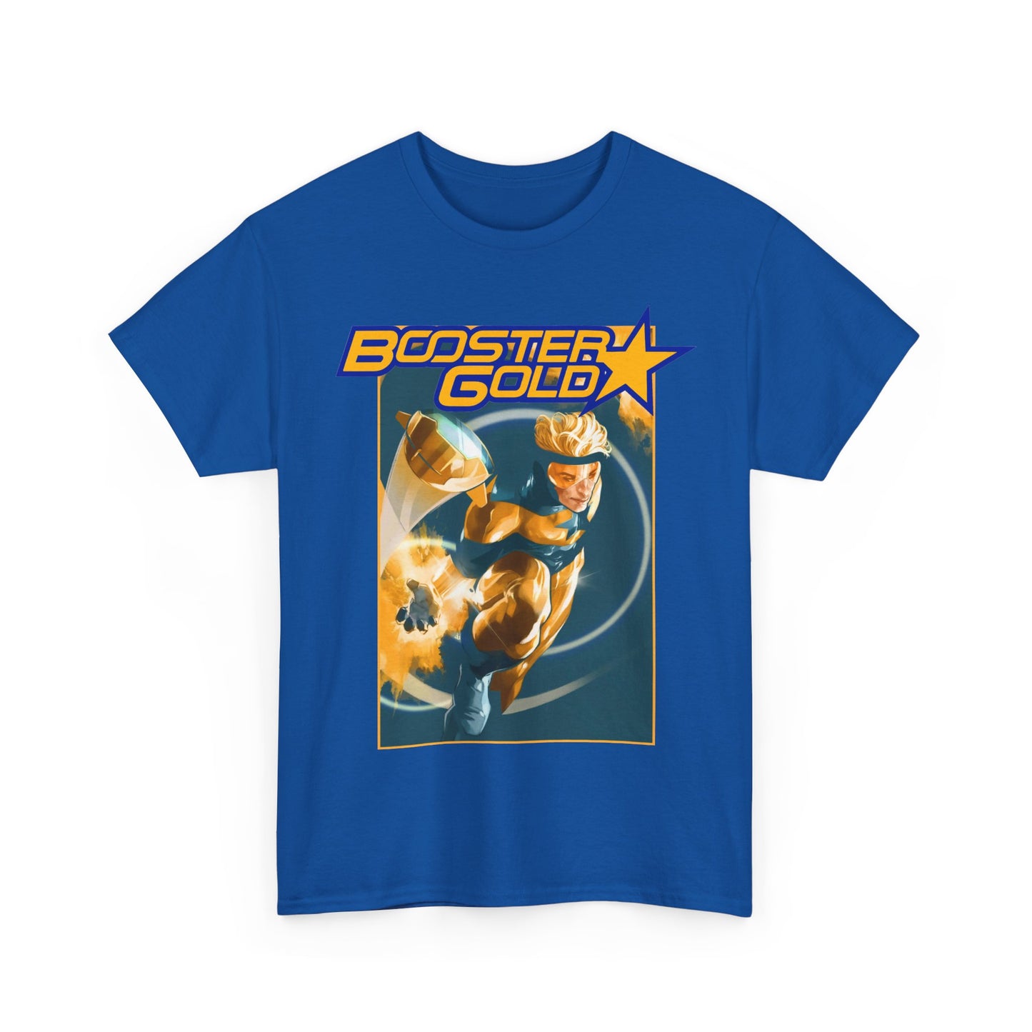 Booster Gold T-Shirt - Don Aguillo Art - Justice League: The Omega Act - DC Comics