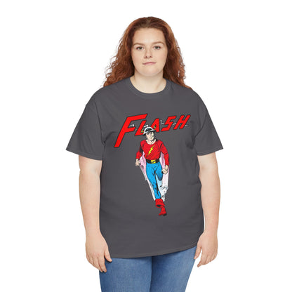 Golden Age Flash T-Shirt - John Byrne Art - Justice Society/JSA Member - Jay Garrick - Speedster