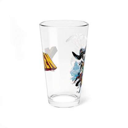 Uncanny X-Men Pint Glass 16oz - Wolverine, Storm, Cyclops, Jean Grey, Banshee, Iceman, Angel, Nightcrawler, Colossus - Arthur Adams Art - Marvel Comics