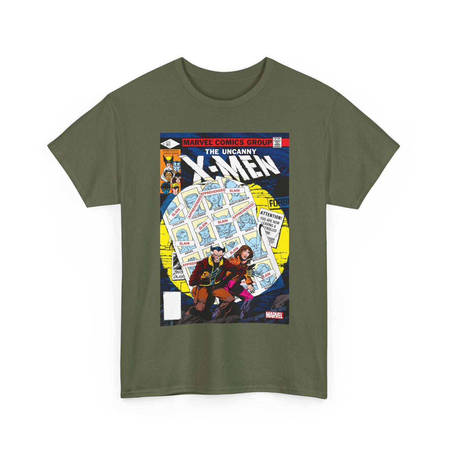 Uncanny X-Men #141 T-Shirt - John Byrne Art - Wolverine, Kitty Pryde - Days of Futures Past - Marvel Comics