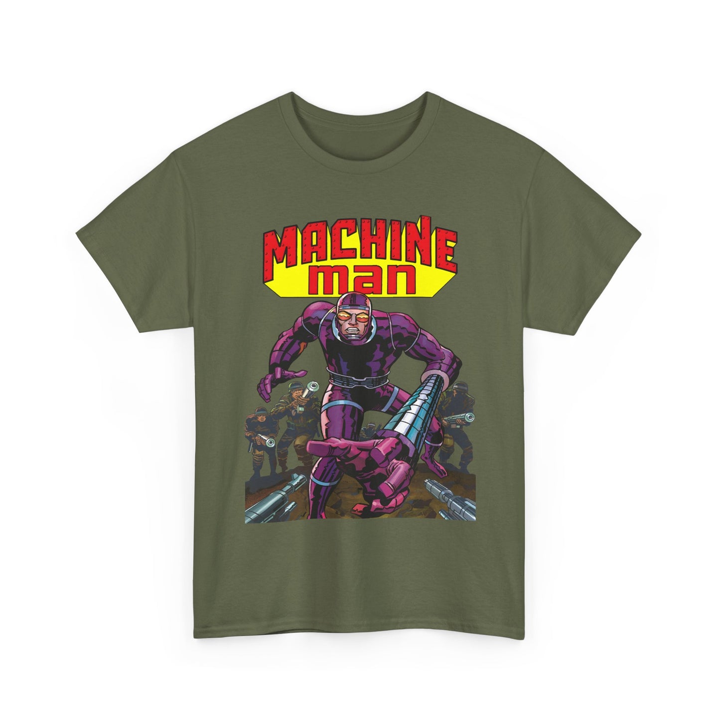 Machine Man T-Shirt - Jack Kirby Creation - Popular 1970s Hero - Marvel Comics