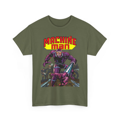 Machine Man T-Shirt - Jack Kirby Creation - Popular 1970s Hero - Marvel Comics