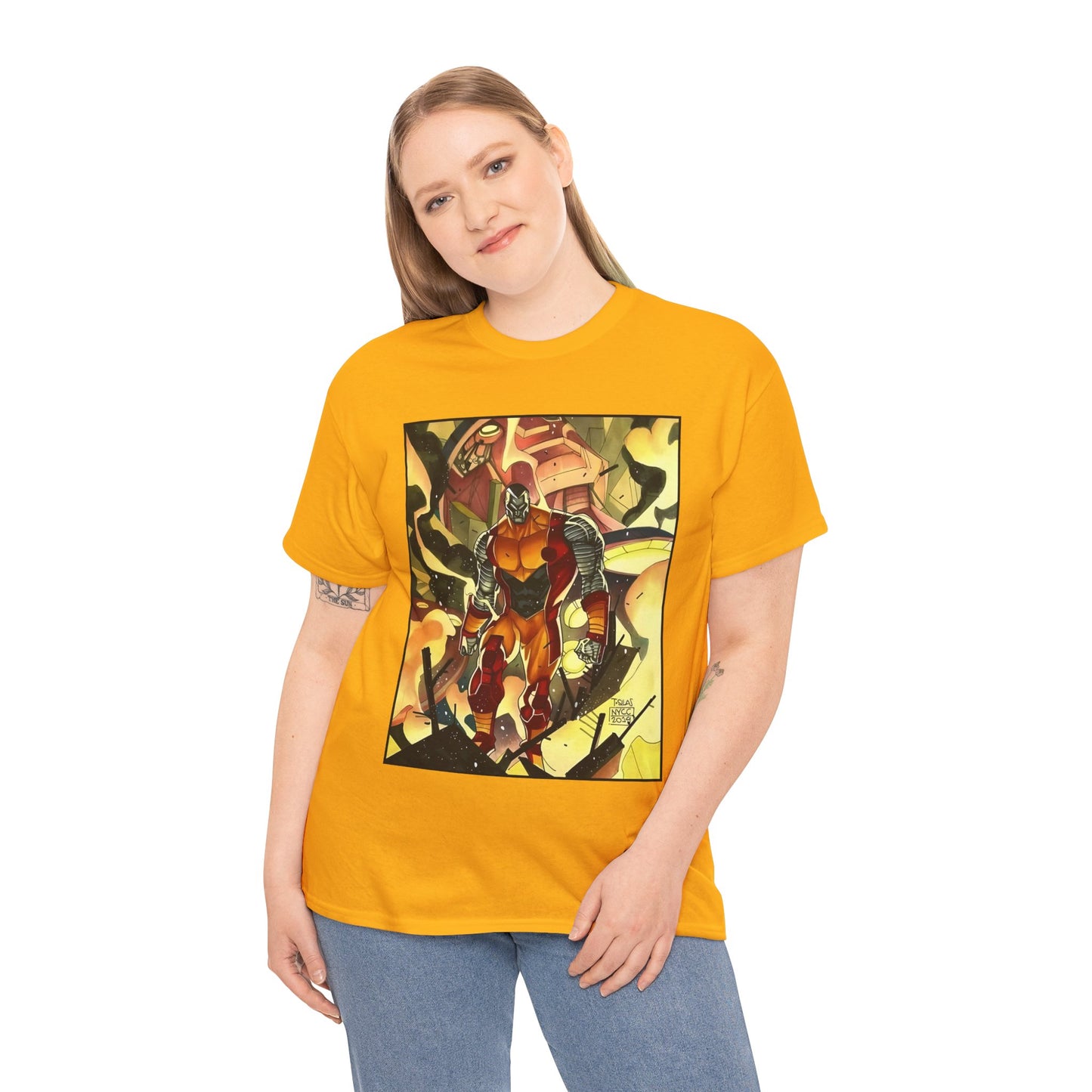 Colossus T-Shirt - Fighting a Sentinel - Marvel Comics