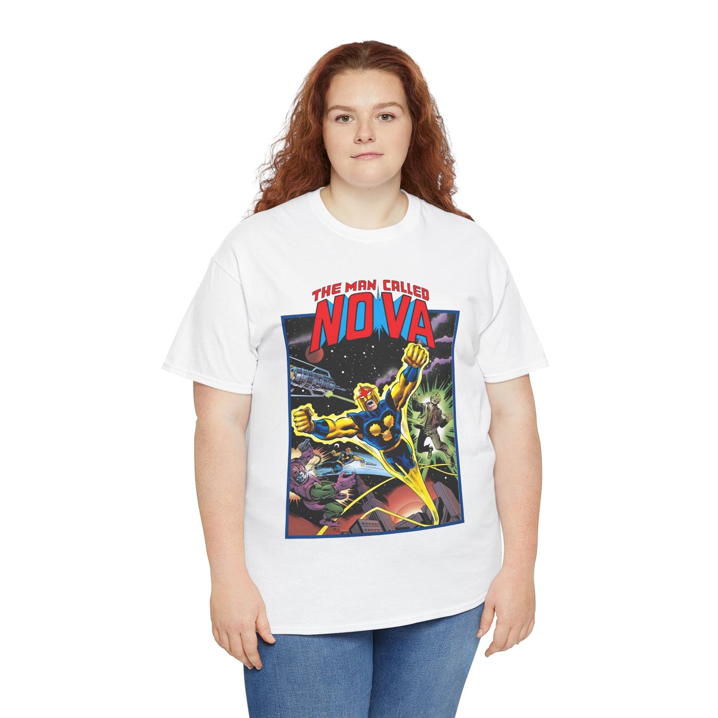 The Man Called Nova T-Shirt - Marvel Comics - Richard Rider - 1970s Comic Series Art - Cosmic Superhero
