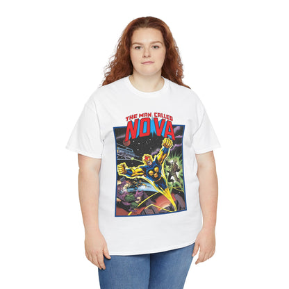 The Man Called Nova T-Shirt - Marvel Comics - Richard Rider - 1970s Comic Series Art - Cosmic Superhero