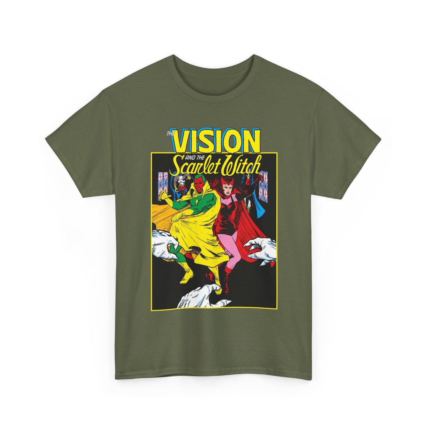 Vision & Scarlet Witch T-Shirt - Avengers Members - 1985 Cover Art - Marvel Comics