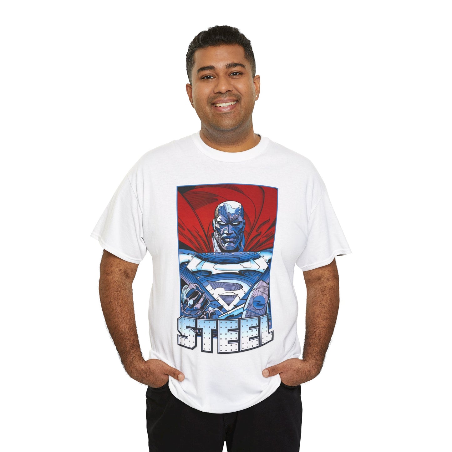 Steel T-Shirt - Superman Family - Reign of the Supermen - John Henry Irons - Steelworks - DC Comics