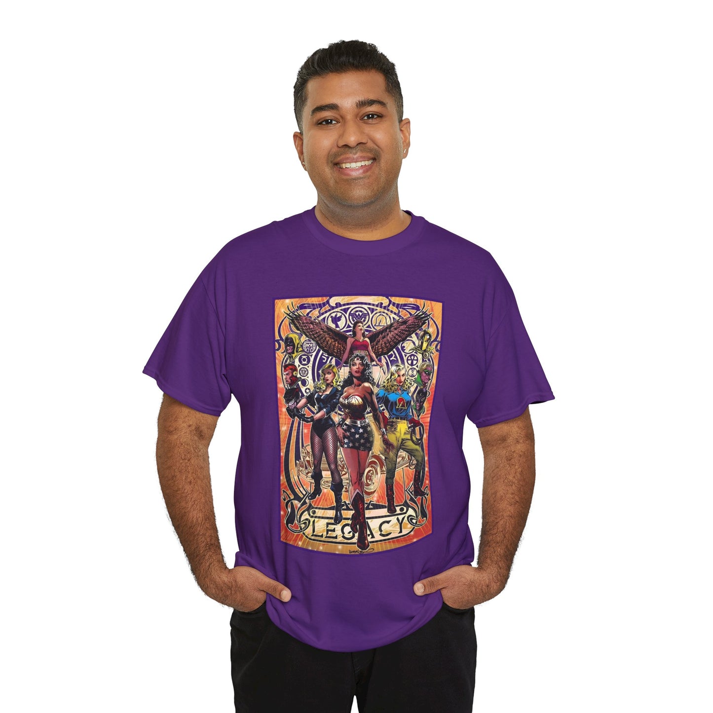 Justice Society T-Shirt - Tony Harris Art - Wonder Woman, Liberty Belle, Black Canary, Hawkgirl - JSA - DC Comics