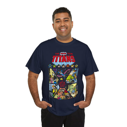New Teen Titans T-Shirt - George Perez Art - #8 Cover - A Day in the Life - Robin, Wonder Girl, Cyborg, Starfire, Raven, Changeling, Kid Flash - DC Comics