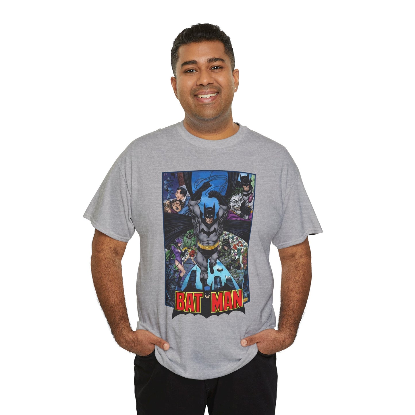 Batman T-Shirt - John Byrne Art - Joker, Catwoman, Poison Ivy - Caped Crusader - DC Comics