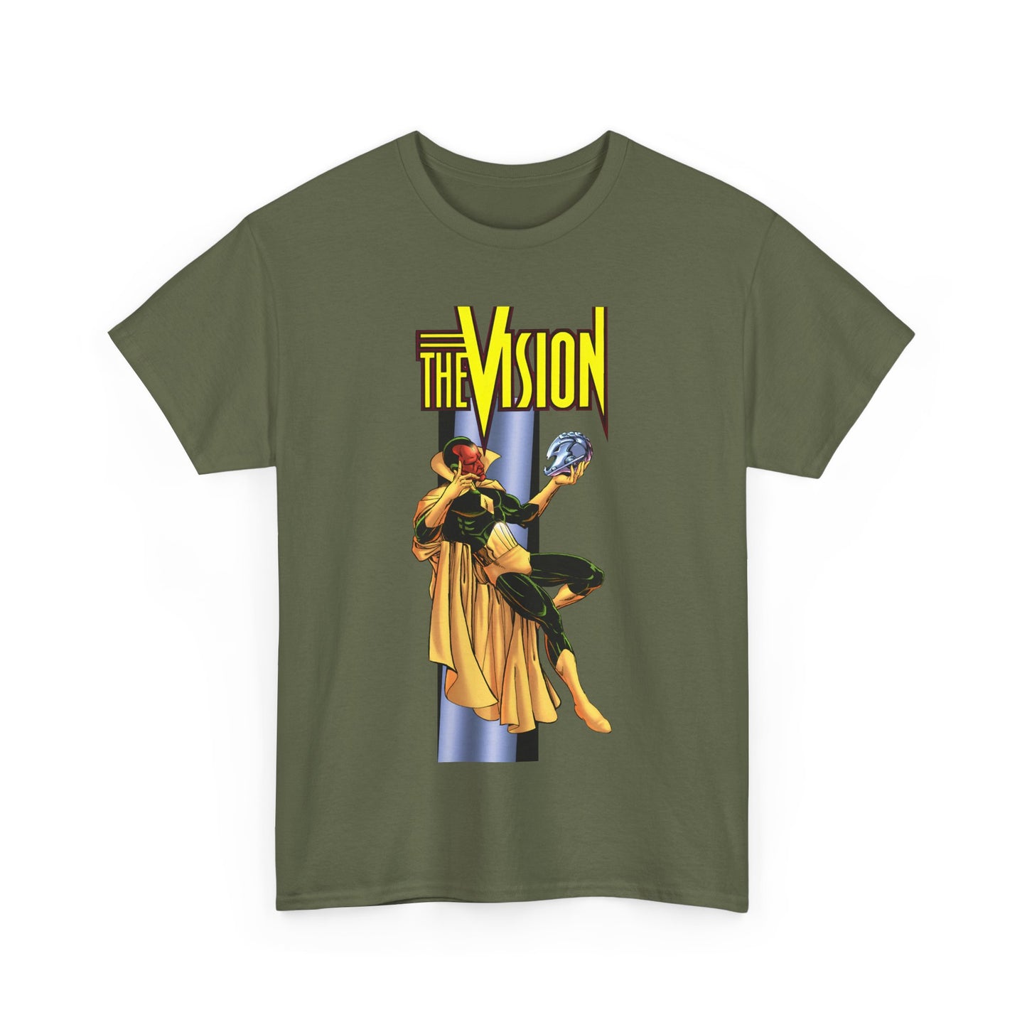 Vision T-Shirt - George Perez Art - Built by Ultron - Avengers Member - Marvel Comics