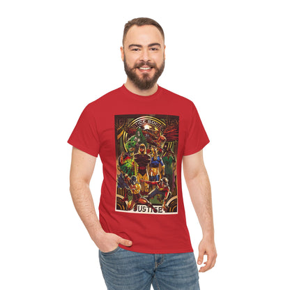 Justice Society T-Shirt - Tony Harris Art - Hawkman, Hourman, Dr Fate, Spectre, Sandman, Green Lantern, Atom, Flash - JSA - DC Comics