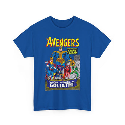 Avengers T-Shirt - Silver Age Art - Early Giant-Man Appearance - Captain America, Hawkeye, Scarlet Witch, Quicksilver - Marvel Comics