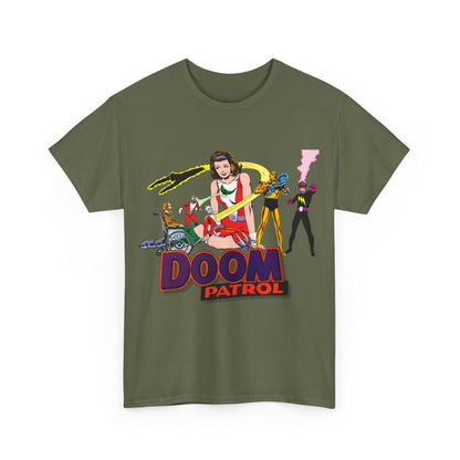Doom Patrol T-Shirt - John Byrne Art - DC Comics Who's Who Art - Beast Boy, Robotman, Mento, Elasti-Girl, Negative Man, The Chief