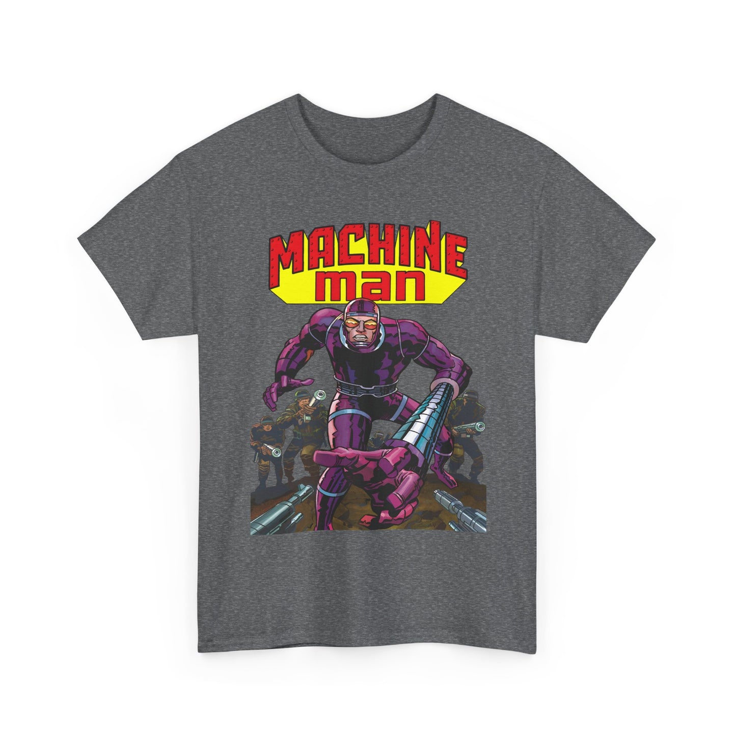 Machine Man T-Shirt - Jack Kirby Creation - Popular 1970s Hero - Marvel Comics