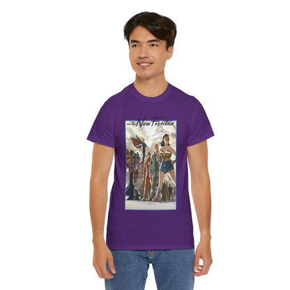 DC: The New Frontier T-Shirt - Darwyn Cooke Art - Superman, Wonder Woman, Flash, Batman - DC Comics
