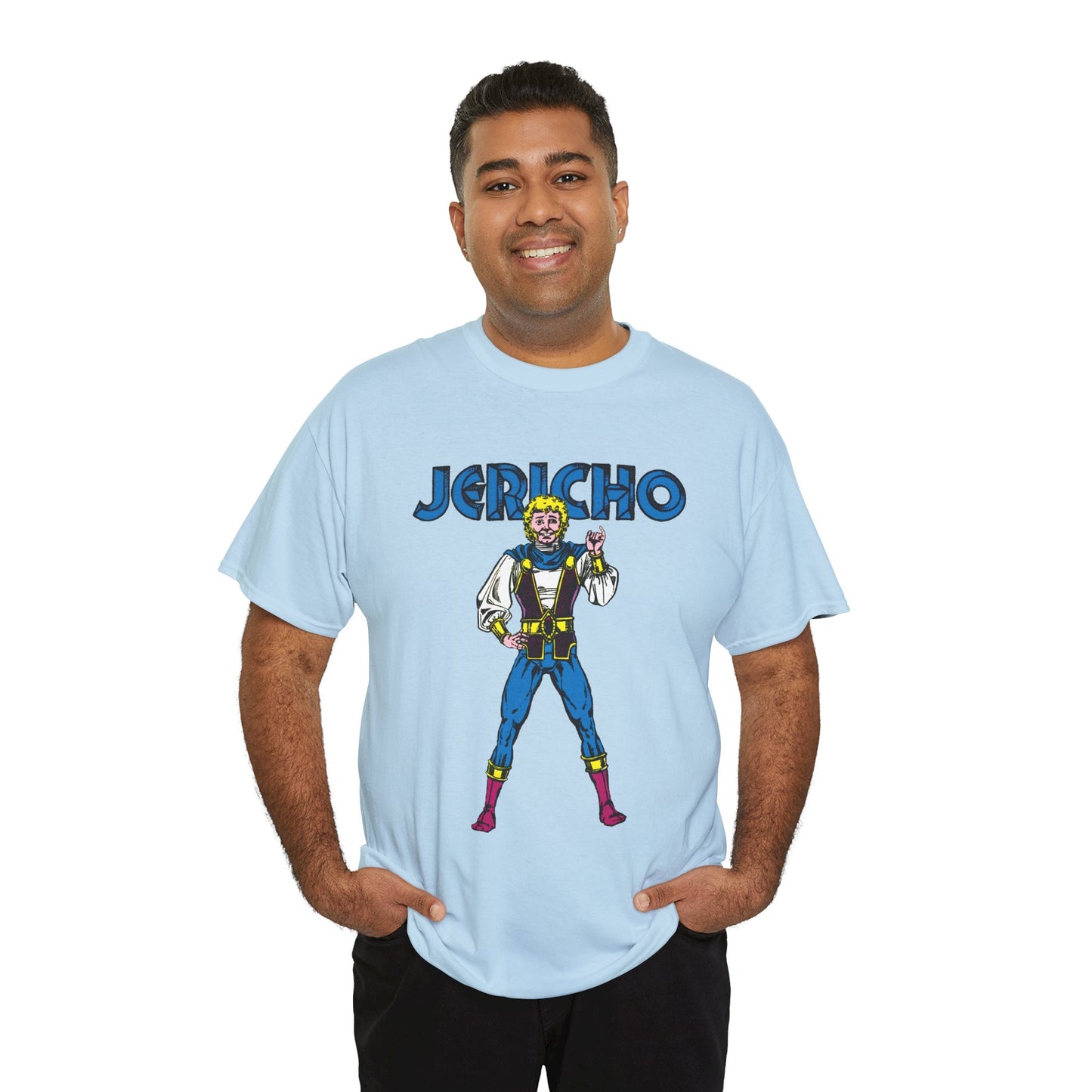 Jericho T-Shirt - George Perez Art - New Teen Titans Member - Son of Deathstroke, Brother of Ravager - DC Comics