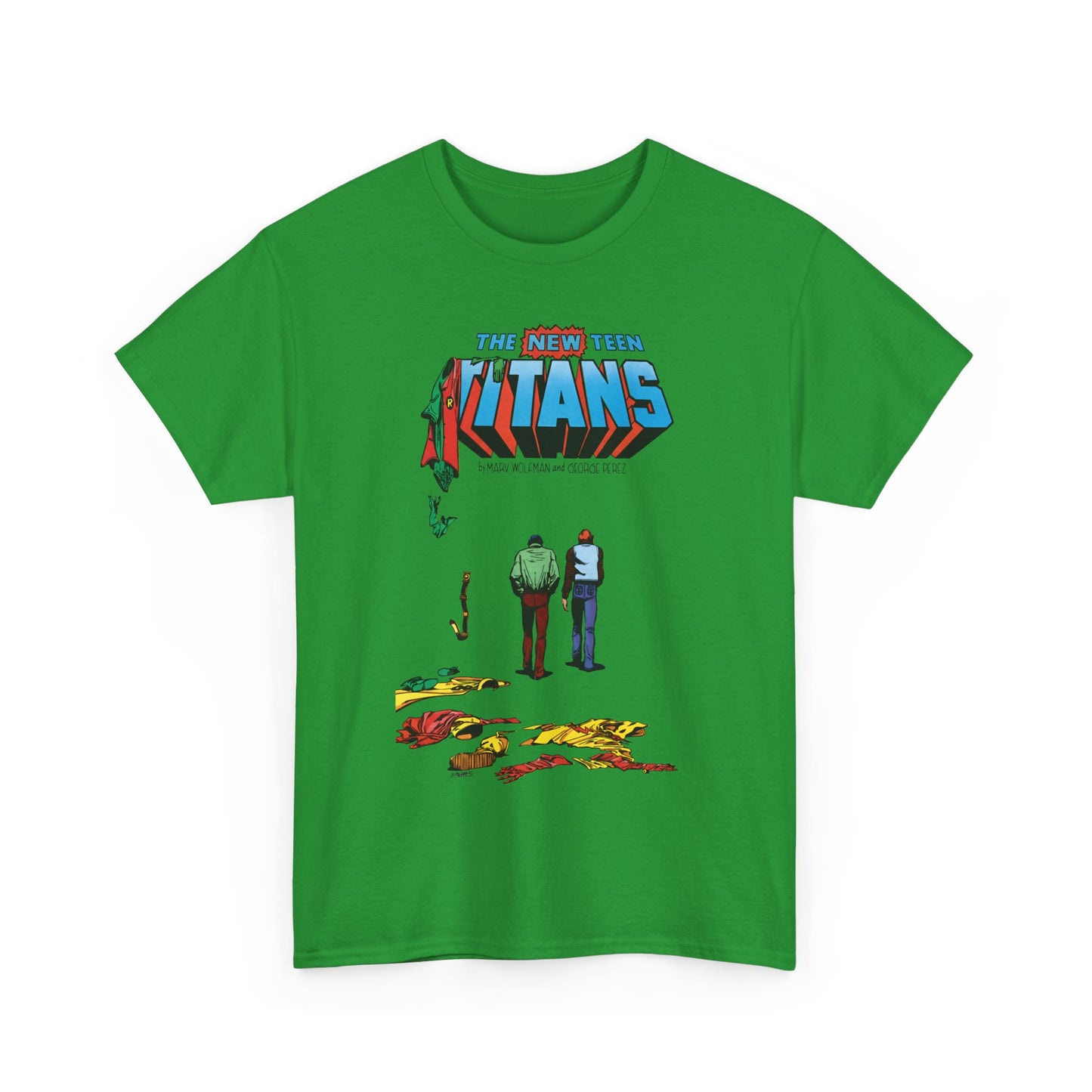 New Teen Titans T-Shirt - George Perez Art - Robin, Kid Flash Quitting - #39 Cover - DC Comics