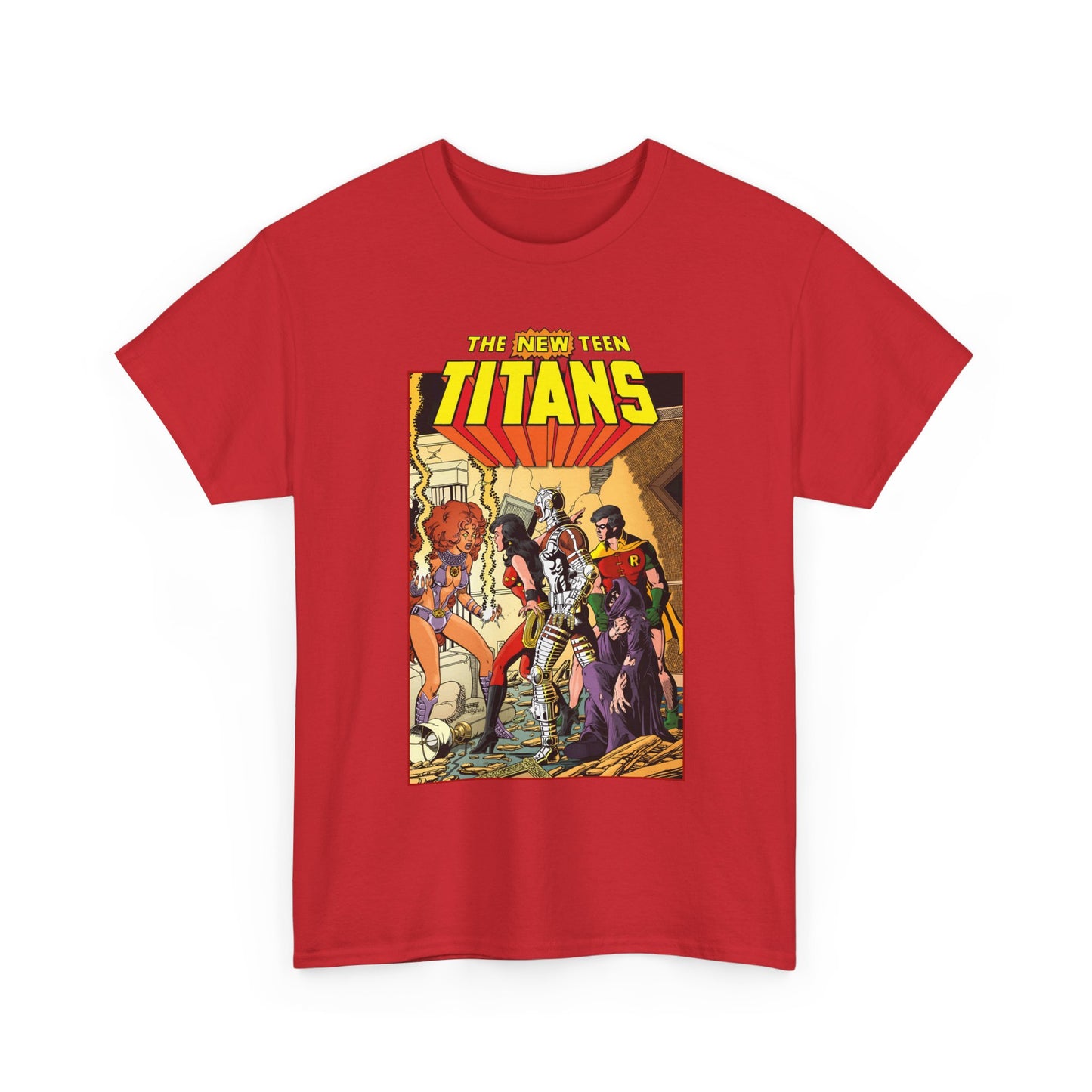 New Teen Titans T-Shirt - George Perez Art - #16 Cover - Wonder Girl, Robin, Starfire - DC Comics