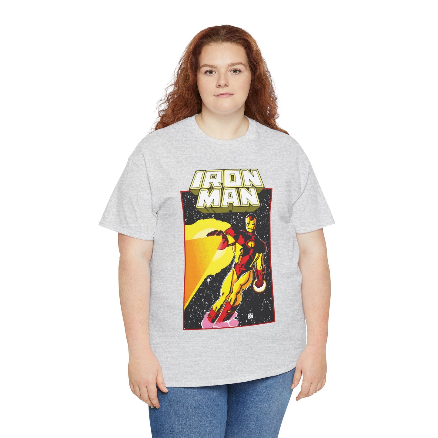 Iron Man T-Shirt - John Romita Jr Art - Cover to Issue #256 - Tony Stark in Space - Marvel Comics