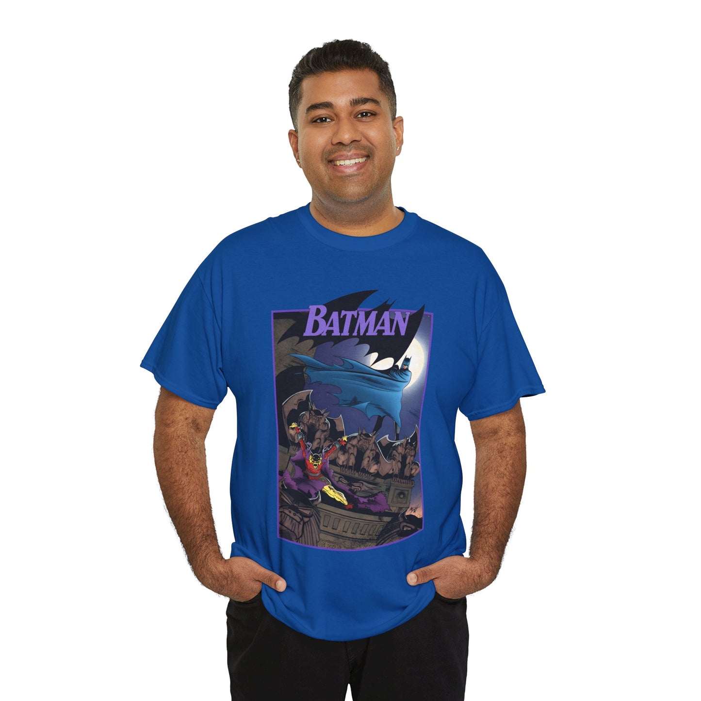 Batman T-Shirt - Norm Breyfogle Art - Etrigan, the Demon - Gotham City and Gargoyles - DC Comics