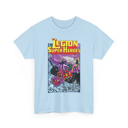 Legion of Super-Heroes T-Shirt - Pat Broderick Art - Timber Wolf, Lightning Lad, Wildfire, Dawnstar, Element Lad - LOSH - DC Comics