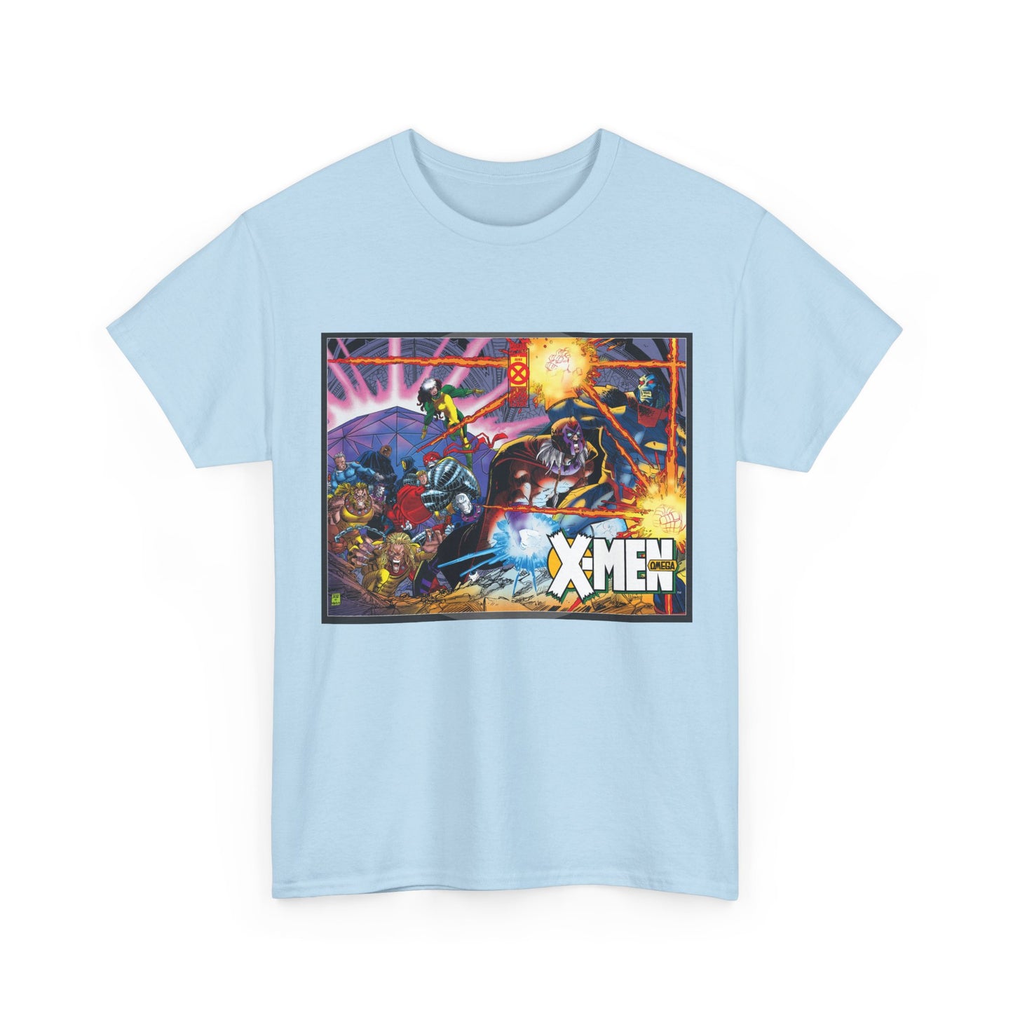X-Men: Age of Apocalypse T-Shirt - John Romita Jr Art - Magneto, Rogue, Colossus, Quicksilver, Sabretooth, Quicksilver - Omega - Marvel Comics
