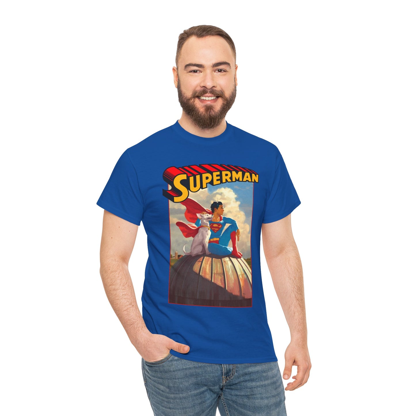 Superman & Krypto T-Shirt - 2025 Movie - Superdog from Krypton - Man of Steel, Smallville - DC Comics