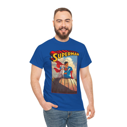 Superman & Krypto T-Shirt - 2025 Movie - Superdog from Krypton - Man of Steel, Smallville - DC Comics