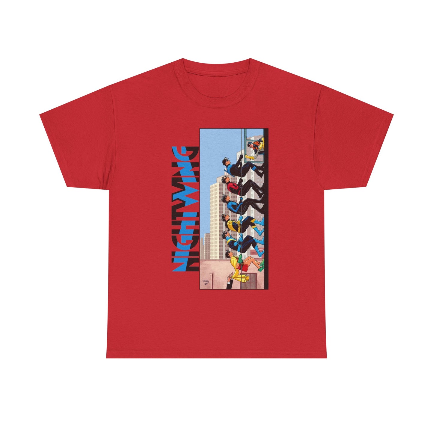 Nightwing T-Shirt - Bruno Redondo Art - DC Comics - Dick Grayson in Bludhaven - Teen Titans Leader
