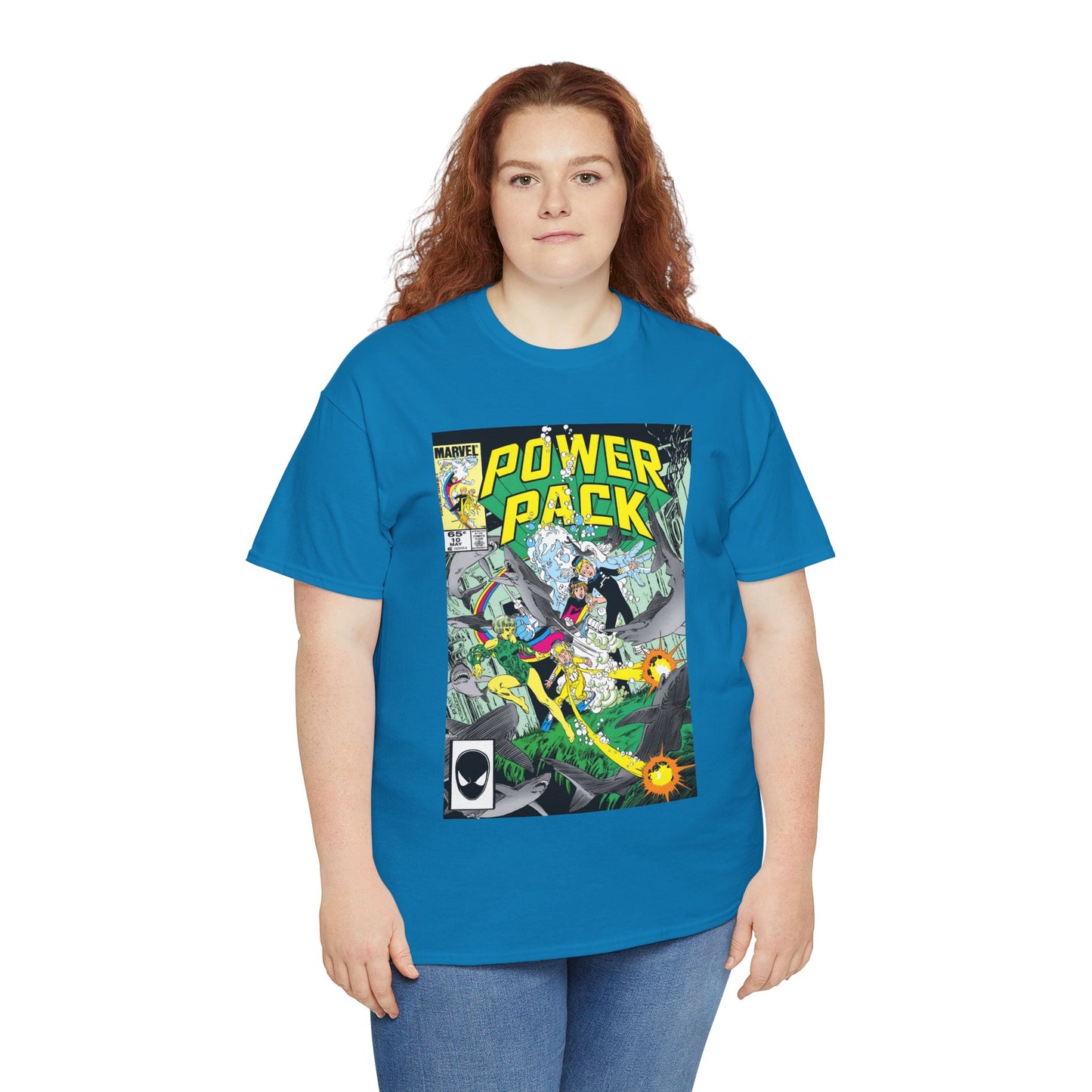 Power Pack #10 T-Shirt - With Marrina from Alpha Flight - Marvel Comics
