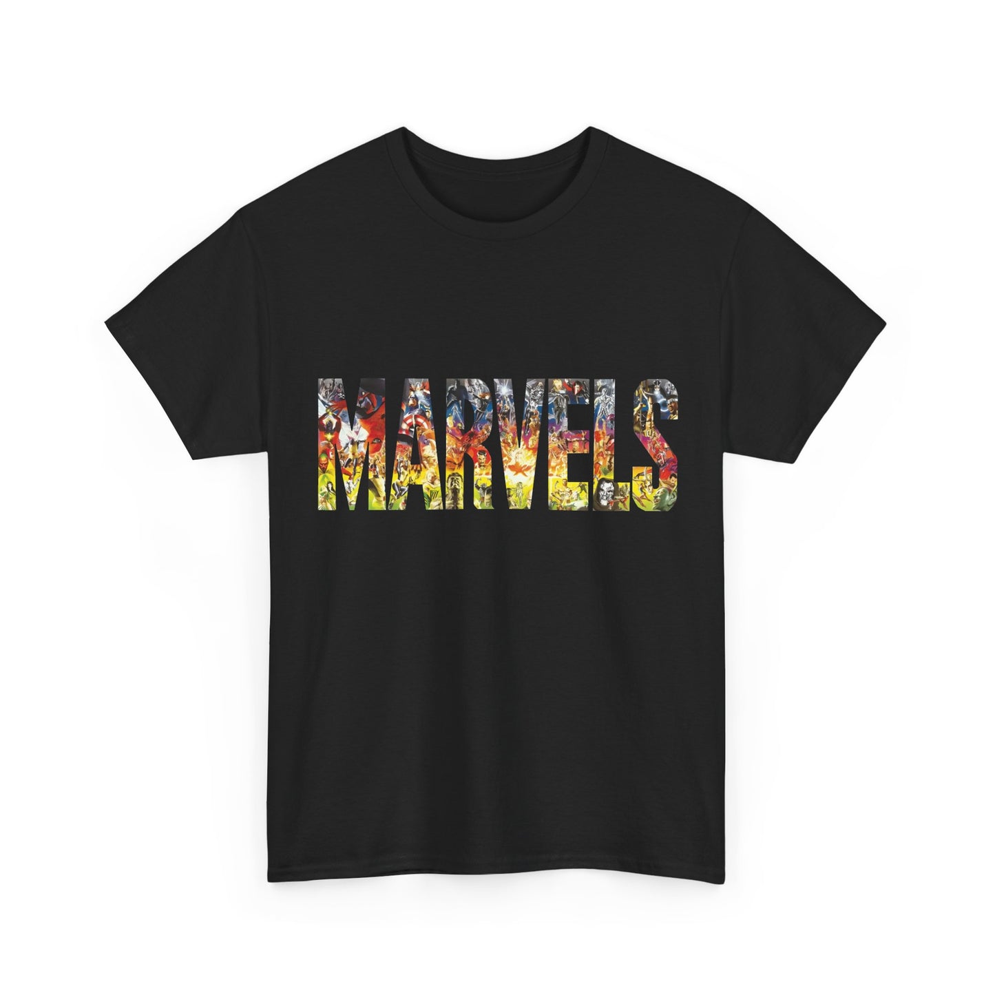Marvels T-Shirt - Alex Ross Art from the popular Kurt Busiek Story - Spider-Man, Fantastic Four, X-Men, Hulk, Captain America, Thor, Iron Man - Marvel Comics