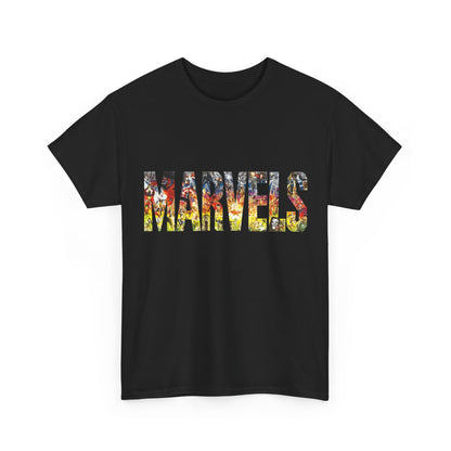 Marvels T-Shirt - Alex Ross Art from the popular Kurt Busiek Story - Spider-Man, Fantastic Four, X-Men, Hulk, Captain America, Thor, Iron Man - Marvel Comics
