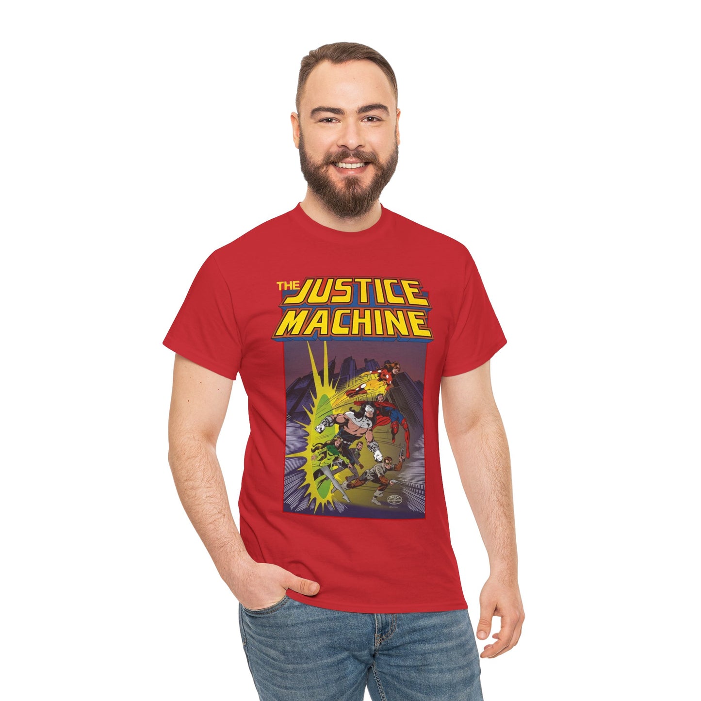 Justice Machine T-Shirt - John Byrne Art - Comico Comics